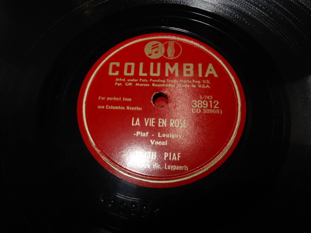 ☆放出企画☆SP78☆EDITH PIAF La Vie en rose（ラ・ヴィ・アン・ローズ）エディットピアフ（dith Piaf）ばら色の人生 389