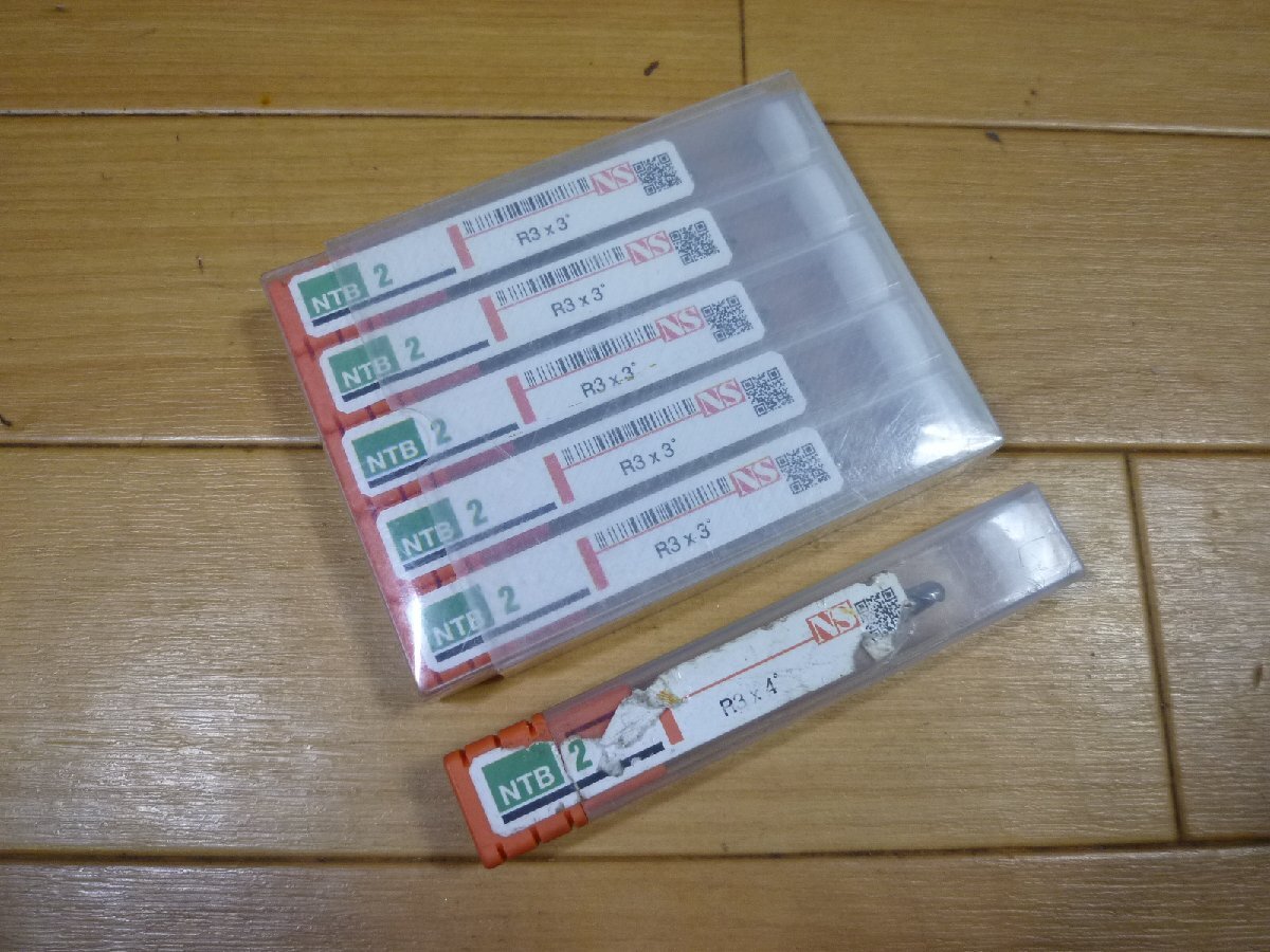 ▲ 未使用品 ? NS TOOL 日進工具 NTB2 エンドミル 6本セット ▲ 23