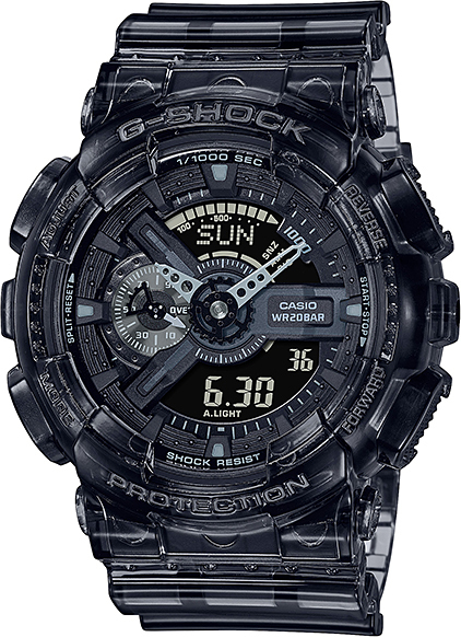 腕時計 カシオ Gショック GA-110SKE-8AJF メンズ クロノグラフ ワールドタイム スケルトン 新品未使用 正規品 送料無料