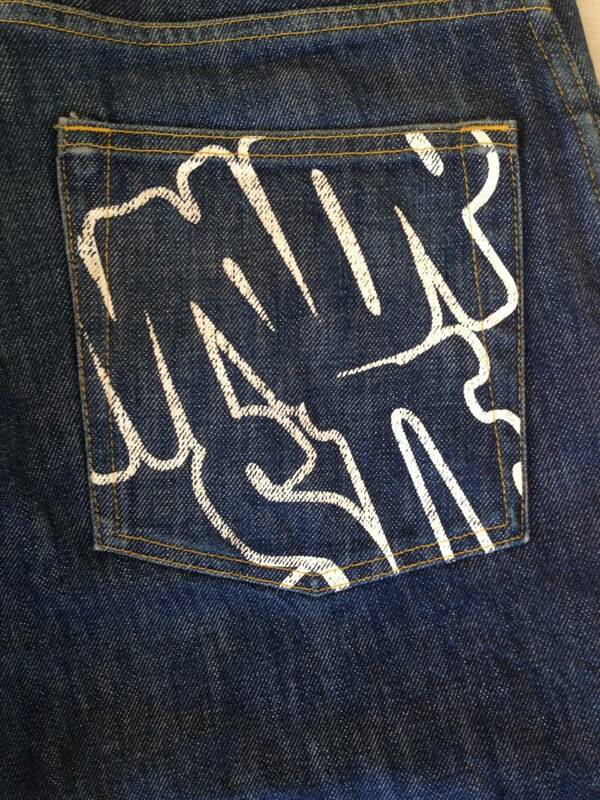 MADPAGER GRAFFITI NON WASH DENIM SPOT TIME FRONT LINE neotky fighting strength マッドペイジャー ノンウォッシュ デニム 501XX 506XX