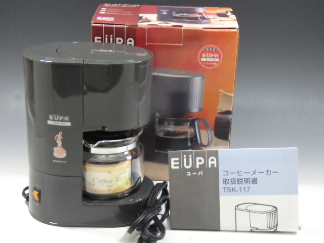 r4D045R0.1 保管品 未使用 EUPA ユーパ コーヒーメーカー スイング式バスケット TSK-117 