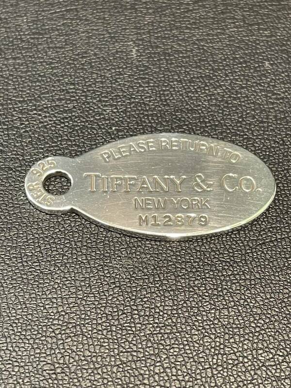 【B14365CK】 美品 Tiffany&co リターントゥ ティファニー オーバル タグ ネックレス ペンダント Sv925 スターリング シルバー