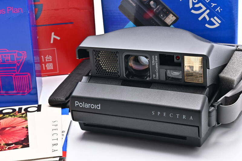 1A-721 ◆美品 Polaroid ポラロイド Spectra + F112 日本ポラロイド35周年記念 新発売セット インスタントカメラ