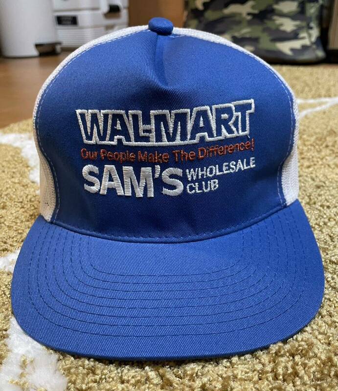 入手困難 WALMART SAM'S WHOLESALE CLUB Trucker Hat ウォルマート ロゴ キャップ 帽子 The Walmart Museum 貴重 送料込