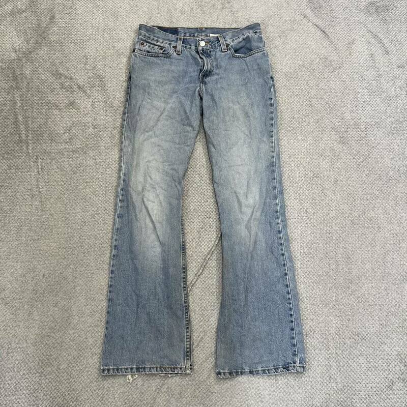 1円スタート! （7）Levi's リーバイス 518 ブーツカットパンツ サイズM フレアデニム ジーンズ インディゴ レディース ボトムス 最落なし