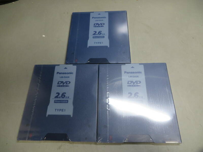 Panasonic　DVD RAM 2.6GB　3枚
