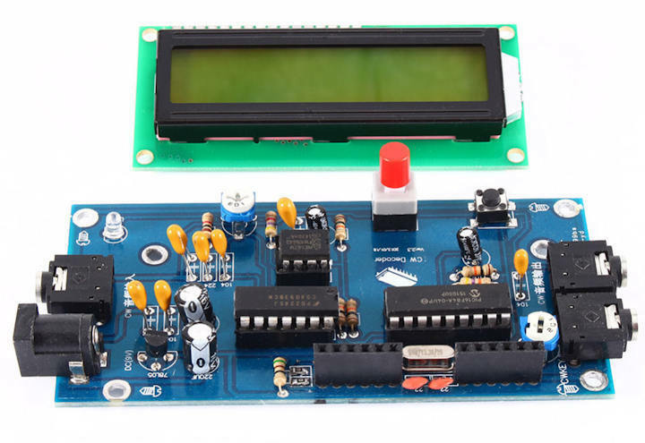 難ありのモールス符号の解読器, 液晶 ＣＷ リーダー・デコーダー, 9V-12V, 500mA, 電鍵の練習などに