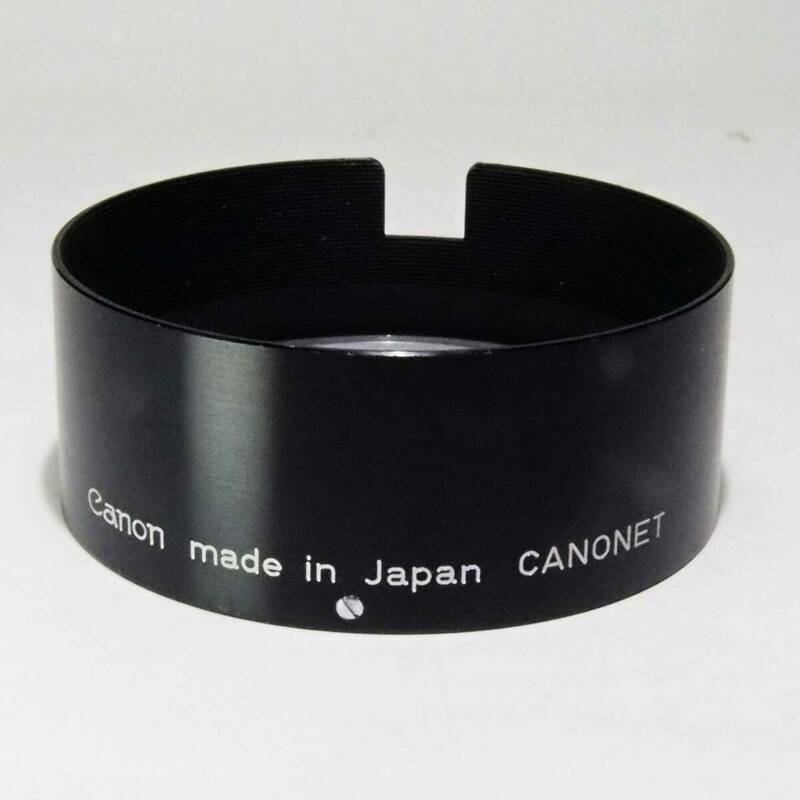 ☆☆Canon/キヤノン・キャノネット用かぶせ式純正レンズフード・取り付け部内径５７ｍｍ☆☆
