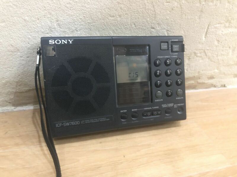 通電OK SONY ICF-SW7600 LW/MW/SW/FM STEREO RECIVER ソニー ステレオレシーバー ラジオ