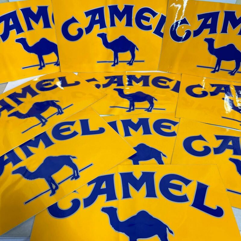 非売品CAMELステッカー　ロゴ シール　ステッカー　タバコ　キャメル　計10枚　縦約17cm 横約30cm【KAMI7-042314】
