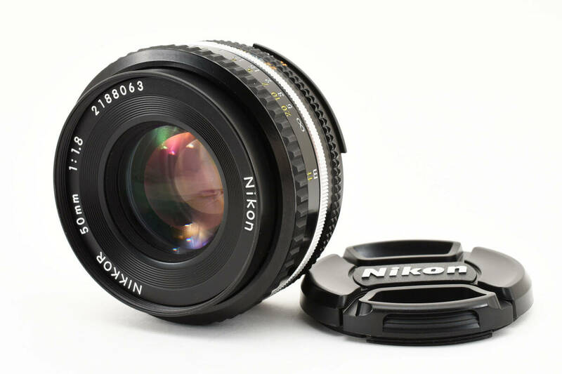 【完動美品】人気の単焦点 ニコン Nikon Ai-S 50mm f1.8 パンケーキレンズ