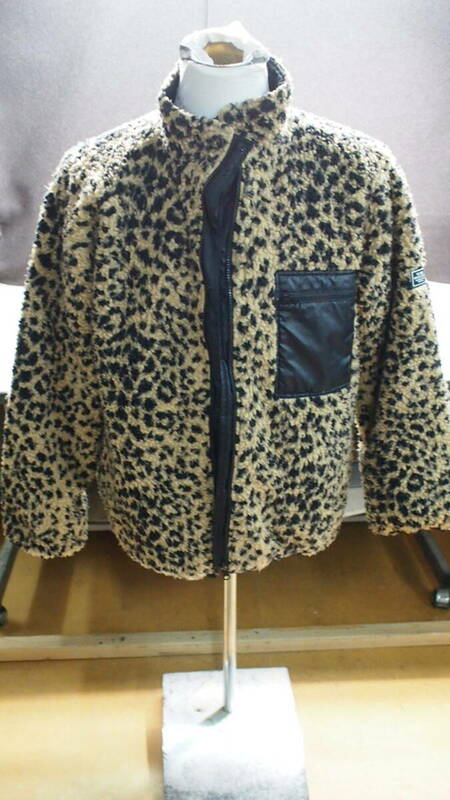 ▲Bに 4-8 CLIMIE CR1-02L5-JK16 REVERSIBLE LEOPARDO BOA JACKET リバーシブル レオパード ボア ジャケット サイズL