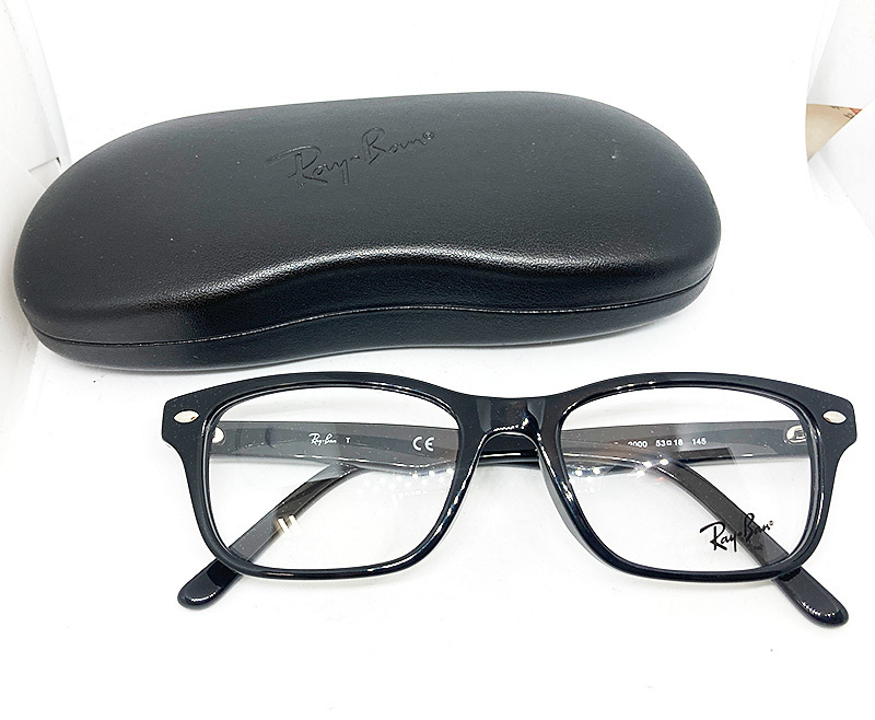  Ray-Ban レイバン 正規品 メガネフレーム RX5345D-2000 ポリッシュ ブラック 黒 新品 スクエア 黒縁 セル 眼鏡 めがね 度付き加工可