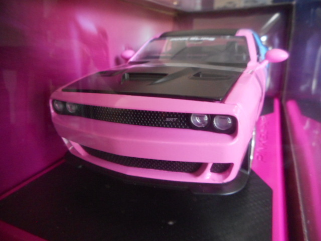 ★★1/24 Jada ダッジ チャレンジャー SRT ヘルキャット ピンク スリップス Dodge Challenger SRT Hellcat 2015 Pink slips★★