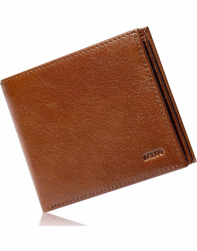 財布 メンズ 二つ折り 薄い 財布 薄型 大容量 本革 ボックス型小銭入れ コインケース コンパクト 国産レザー カード入れブラウン色