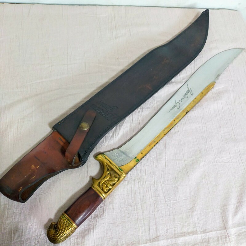インディジョーンズ マチェット 魔宮の伝説 美品 全長61cm サバイバルナイフ マチェットナイフ レプリカ 模造刀