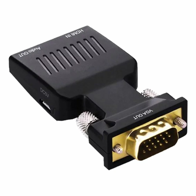 HDMI変換アダプタ　HDMI to VGA 1080p フルHD VGAに出力オーディオ　ビデオ　変換　パソコン モニター　ゲーム 周辺機器 tecc-hdmvg