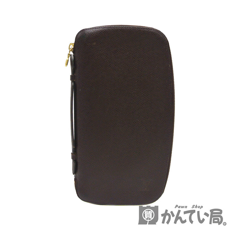 19561 LOUIS VUITTON【ルイ・ヴィトン】M30656 オーガナイザー アトール タイガライン アカジュ― ロングウォレット 長財布【中古】