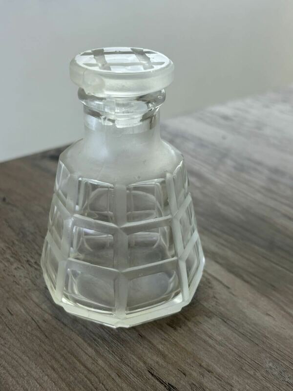 アンティークガラス　インク入れ　アンティーク　ヴィンテージ　ガラス瓶 ガラス製 古道具 