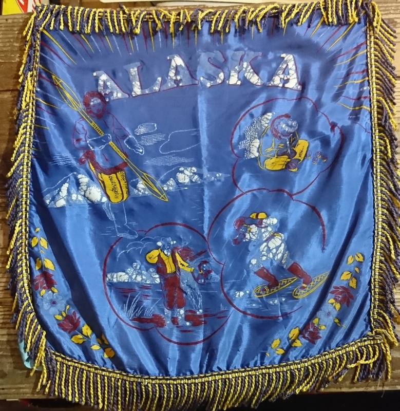 50s vintage alaska cushion cover ヴィンテージ アラスカ クッションカバー