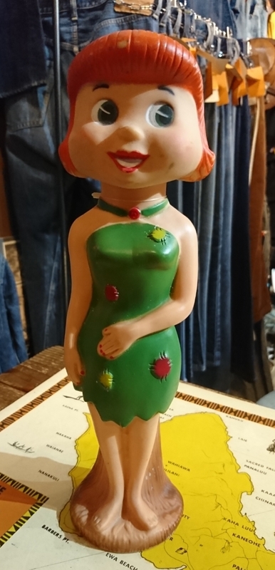 60s vintage flintstones wilma figure knickerbocker hanna barbera フリントストーン ウィルマ ヴィンテージ フィギュア ソフビ