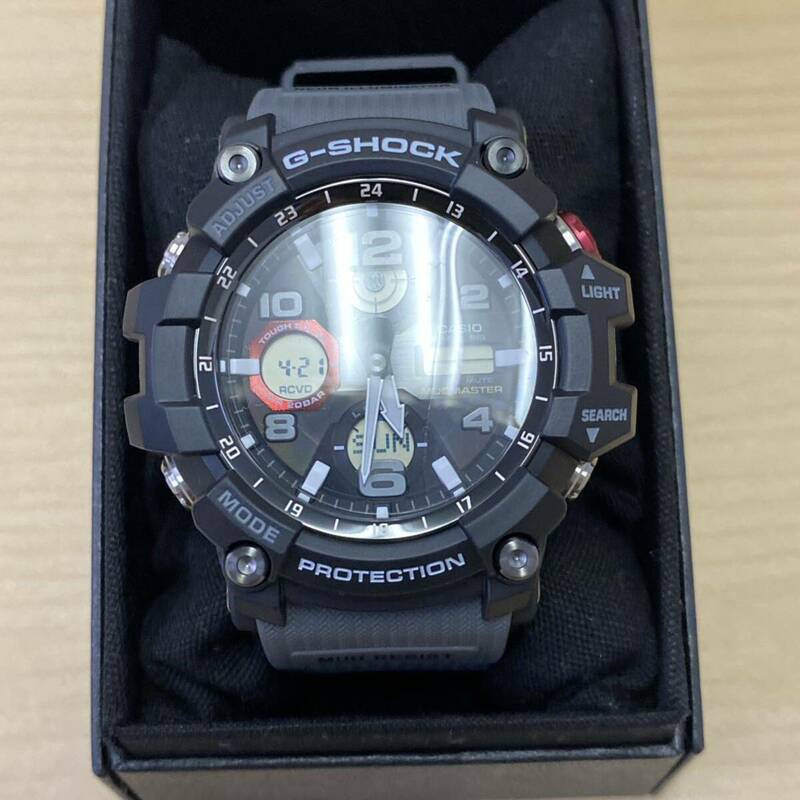 【T0420】CASIO G-SHOCK カシオ Gショック GWG-100 ブラック 稼働品 ケース付き 腕時計 ウォッチ