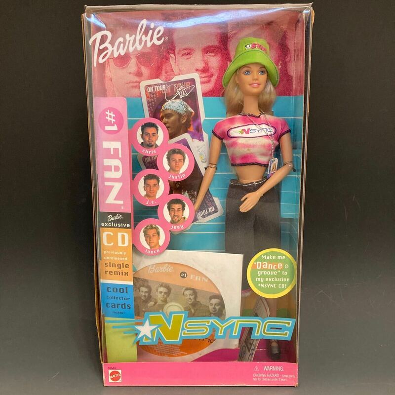 バービー人形 Barbie NSYNC CD&カード付　マテル社　箱入り　ビンテージ　着せ替え人形　