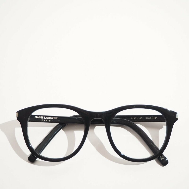 K9620P　■SAINT LAURENT サンローランパリ■　SL403 100 セルフレーム アイウェア ブラック / レディース メガネ 眼鏡 rb mks