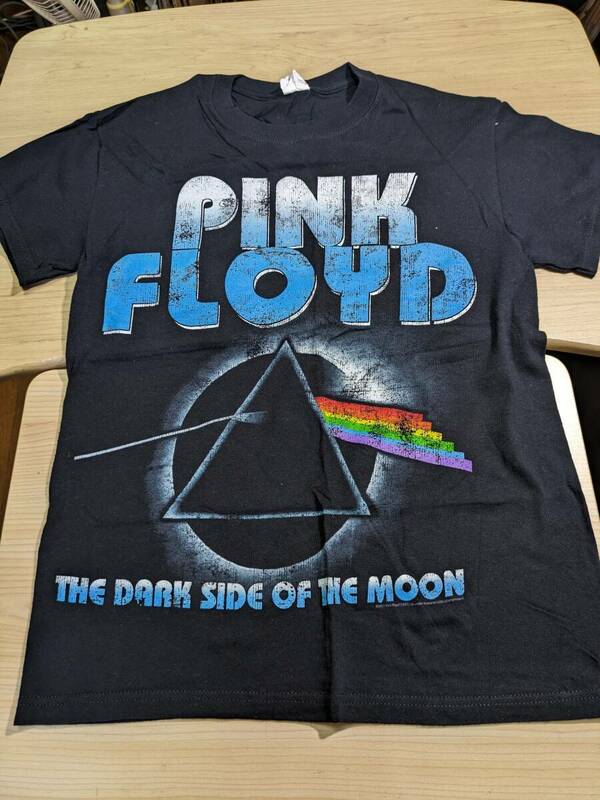 【服飾】 ビンテージ レア Tシャツ バンド 当時物? PINK FLOYD THE DARK SIDE OF THE MOON anvil S 黒 半袖