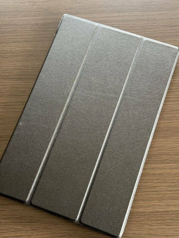 エクスペリア xperia Tablet Z2 ケース タブレットケース カバー マグネット開閉式 薄型 三つ折 ブラック
