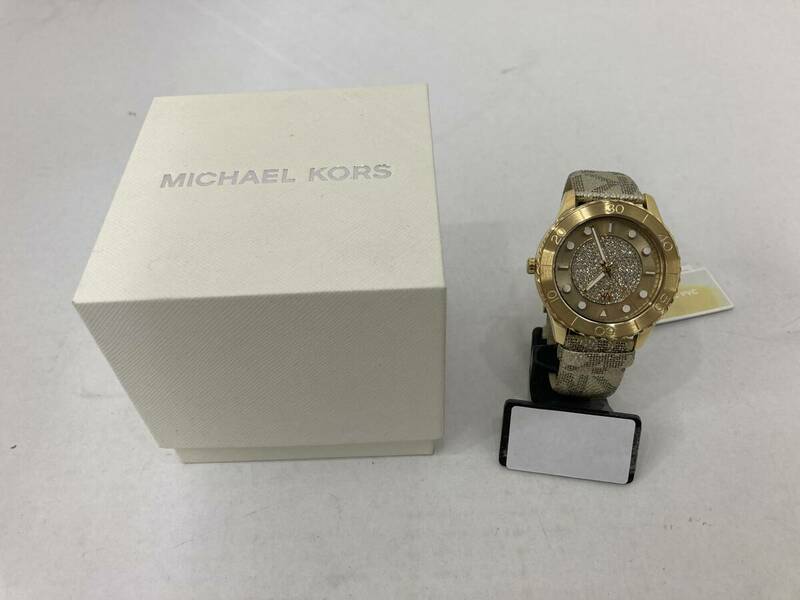 S158[06]S27(腕時計) 中古 MICHEL KORS/マイケルコース MK6999 ※ベルト裏ヒヤケ有 4/30出品