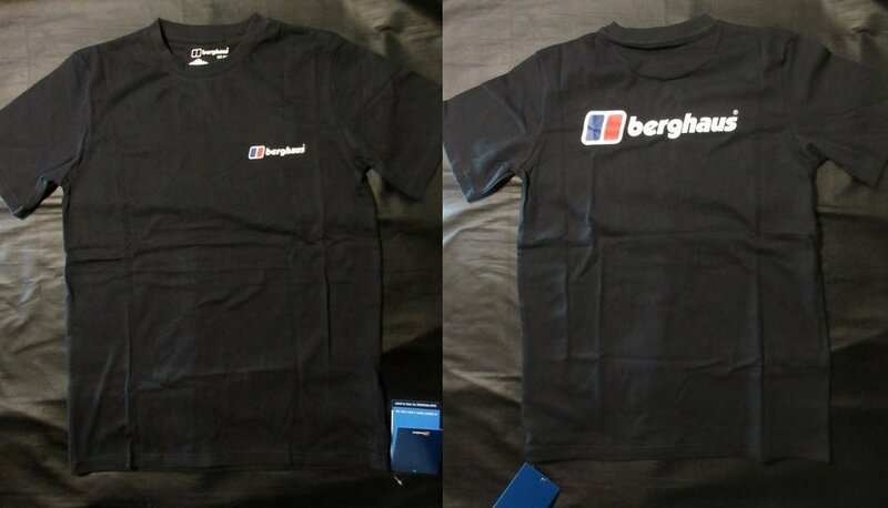 本物正規◆berghaus バーグハウス◆Tシャツ 黒■日本Lサイズ■オーガニックコットン 新品■ORGANIC F&B