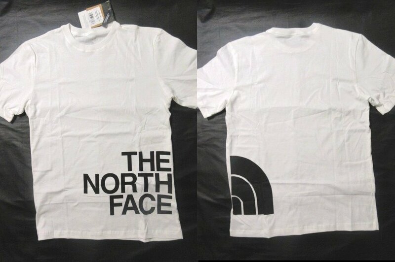 本物正規◆ノースフェイス◆Tシャツ BRAND PROUD■白■S■新品■アメリカ限定/RS1 The North Face メンズ 半袖