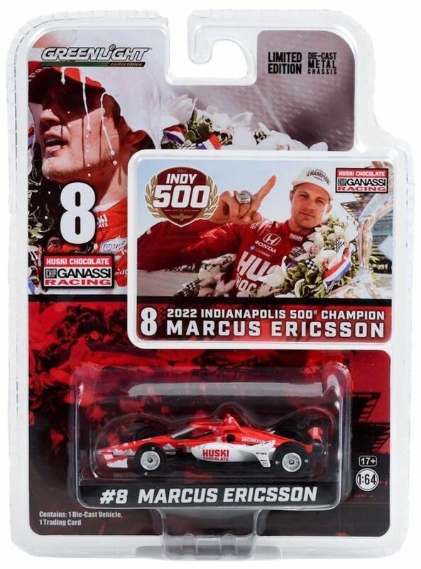 マーカス・エリクソン #8 Marcus Ericsson / Huski Chocolate (Chip Ganassi Racing '2022 Indianapolis 500 Champion) / Indy Car 1:64