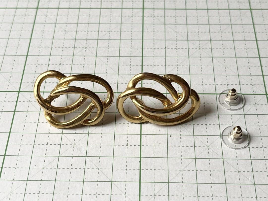 K ★レア★ 美品　海外製　刻印なし　ピアス　＋336 送料185円〜　アンティーク　ビンテージ