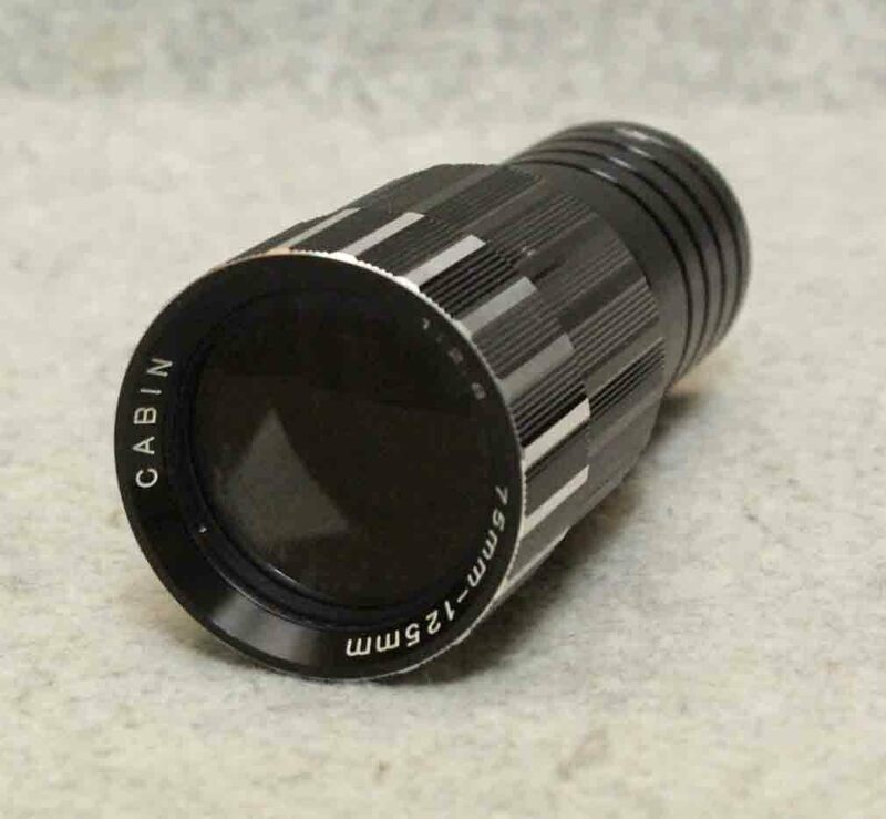 [is343]レンズ CABIN 75-125mm f2.8 映写機　プロジェクター　 LENS 75mm-125mm 1:2.8 キャビン　カビン 光学機器
