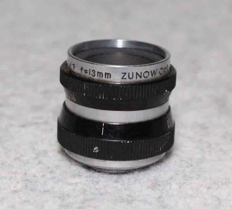 [is283]8ミリ　レンズ ズノー　13mm f1.9 ZUNOW cine LENS シネレンズ　 8ミリカメラ yashica8用 ビデオカメラ
