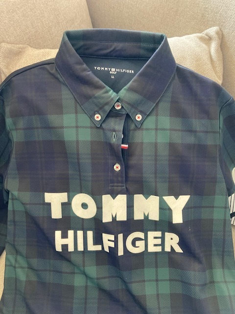 【TOMMY HILFIGER】トミーヒルフィガーゴルフウェア 長袖ポロシャツ レディース LL