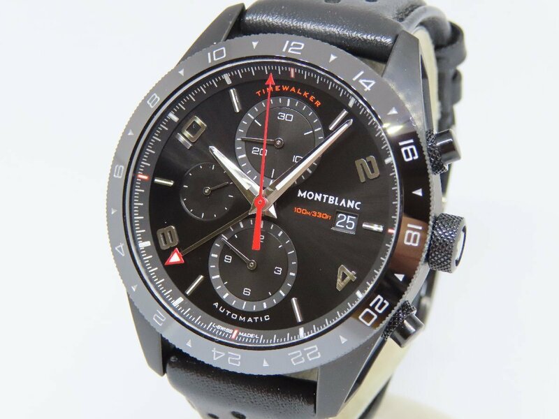 【美品】モンブラン MONTBLANC 116101 タイムウォーカー クロノグラフ 自動巻き メンズ腕時計