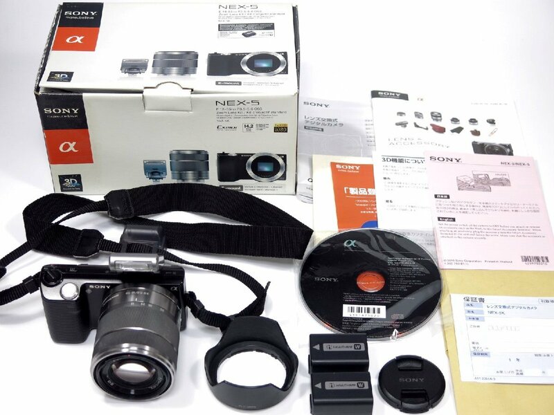 SONY α NEX-5 18-55mm f3.5-5.6 OSS レンズフード 付属品 箱付き 85