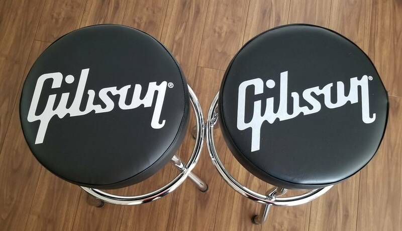 【ギブソン】Gibson Premium Playing Stool ギブソン・バースツール24インチ/GA-STOOL2【完成品渡し】1脚づつの出品です。座椅子回ります。