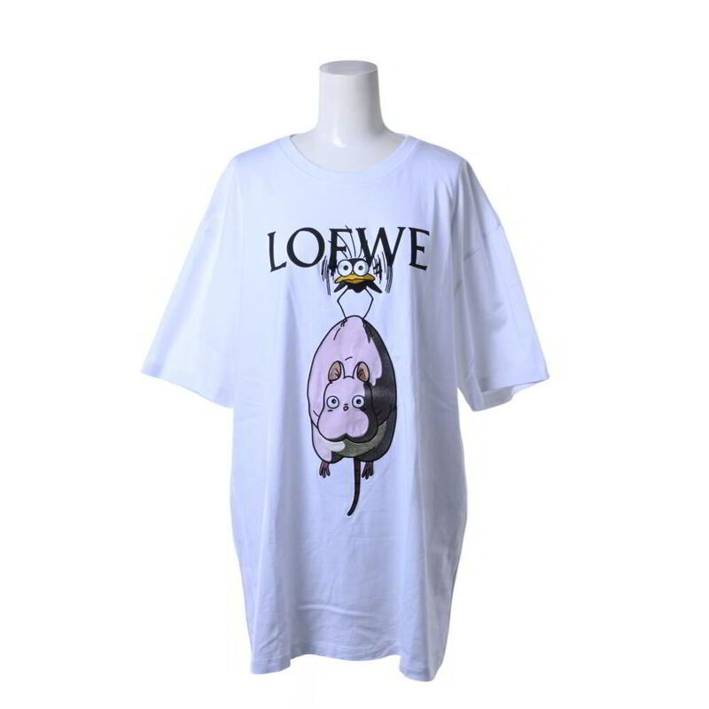 美品 LOEWE × スタジオジブリ 千と千尋の神隠し Tシャツ L ホワイト ロエベ KL4BPUHB36