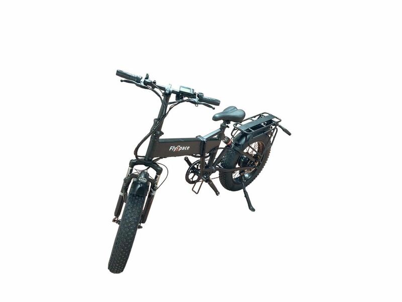FlySpace 電動バイク 原付自転車 20インチ アクセル付き 原動機付自転車 ハイブリッド折畳電動自転車