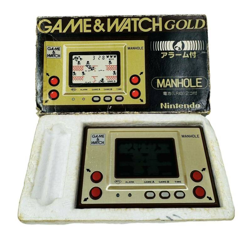 Nintendo ニンテンドー 任天堂 GAME&WATCH ゲームウォッチ GOLD ゴールド MANHOLE マンホール MH-06