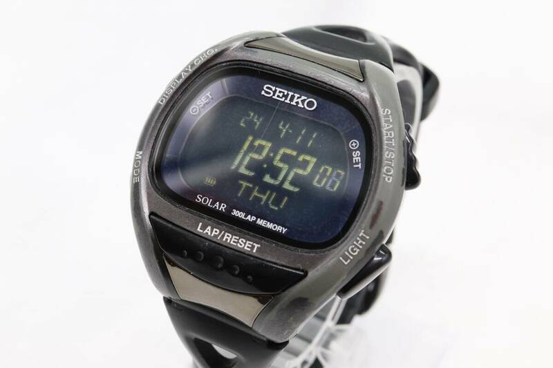 【W134-24】動作品 SEIKO セイコー デジタル ソーラー 腕時計 S680-00A0 メンズ【送料全国一律185円】