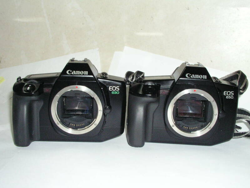 6033●● Canon EOS 630(約5コマ/秒モーター搭載) + EOS 650(初代イオス)、ボディ 2台で ●8366