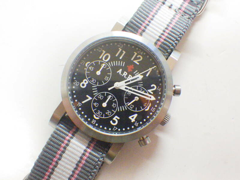 A.R.P メンズ クオーツ クロノグラフ腕時計 ARP-211 #365