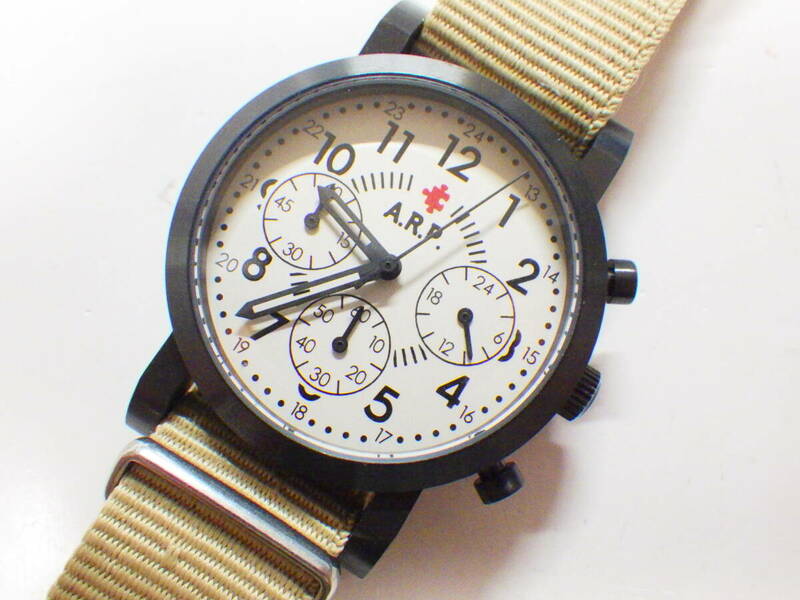 A.R.P メンズ クオーツ クロノグラフ腕時計 ARP-211　#542