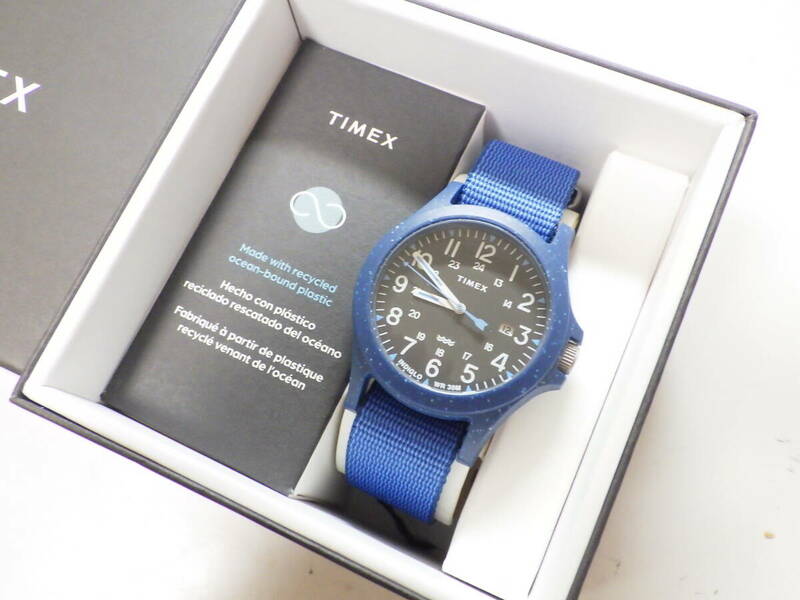 TIMEX タイメックス 訳あり オーシャン ブルー 腕時計 TW2V81800　#563
