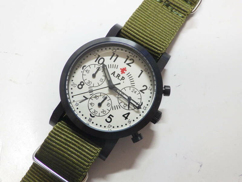 A.R.P メンズ クオーツ クロノグラフ腕時計 ARP-211 #702